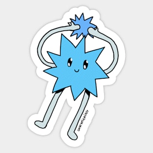 Silly Little Guy | Blue Sticker Version Sticker